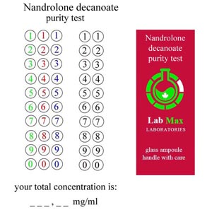 Nandrolone decanoate purity test